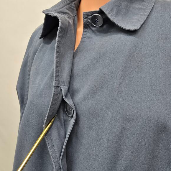 London Fog Limited Edition Trench Coat Removable Zipout Plaid Lining & Scarf 14P - Picture 4 of 13